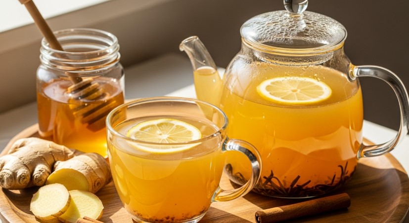 Lemon Ginger Cinnamon Water (Tea)