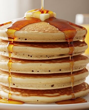 Bisquick Pancake Recipe Photo with Syrup