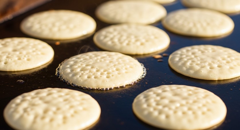 Bisquick Pancake Ready to Flip