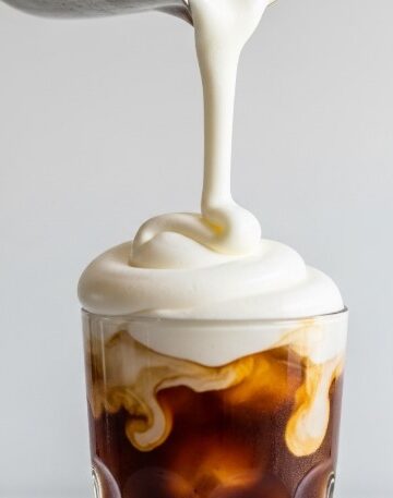 Sweet Cream Cold Foam Recipe Pour over Iced Coffee