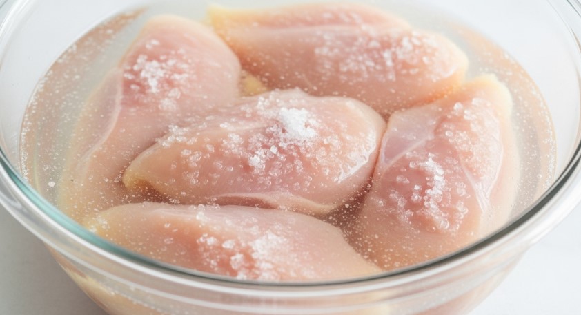 Brining chicken for Fried Chicken Sandwich Recipe