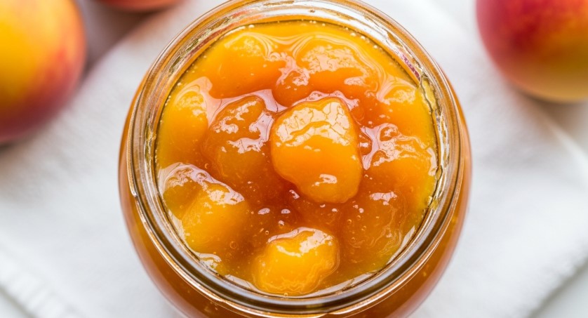 Peach Jam Recipe jars cooling