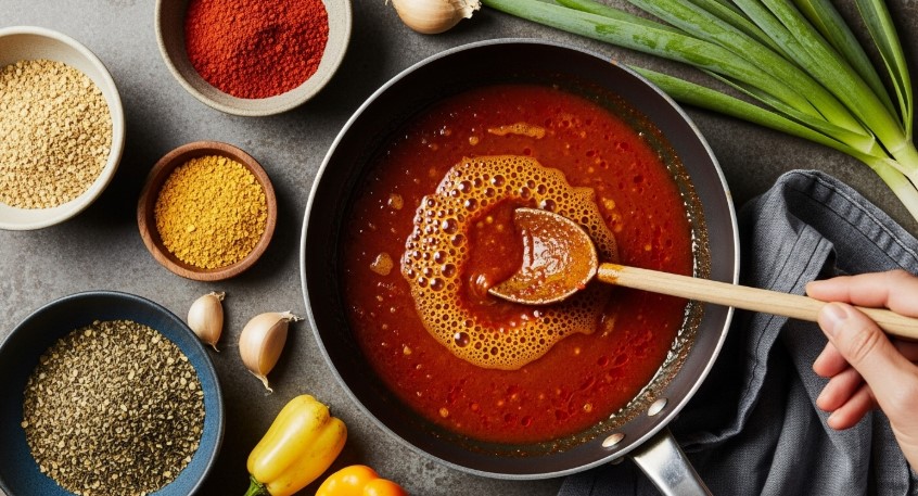 Seafood Boil Sauce Recipe sauce simmer thickening