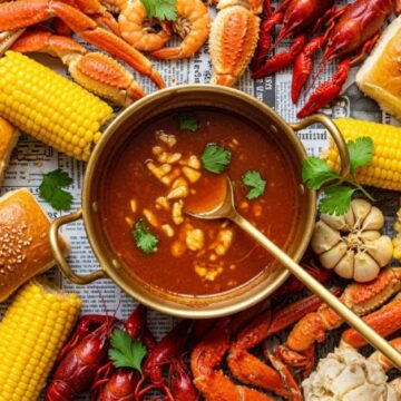 Seafood Boil Sauce Recipe Featured Dish