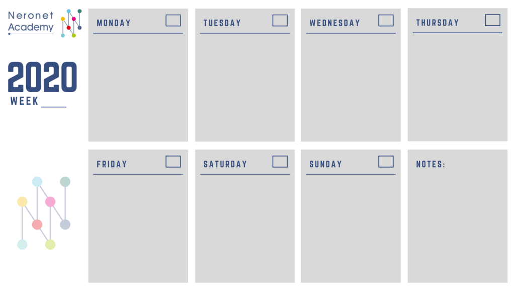 جدول المهام اليومية والأسبوعية